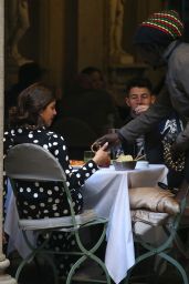 Priyanka Chopra and Nick Jonas - Salumaio Restaurant in Milan 02/14/2020