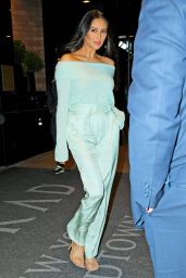 Shay Mitchell in Tiffany Blue Dress 02/19/2020
