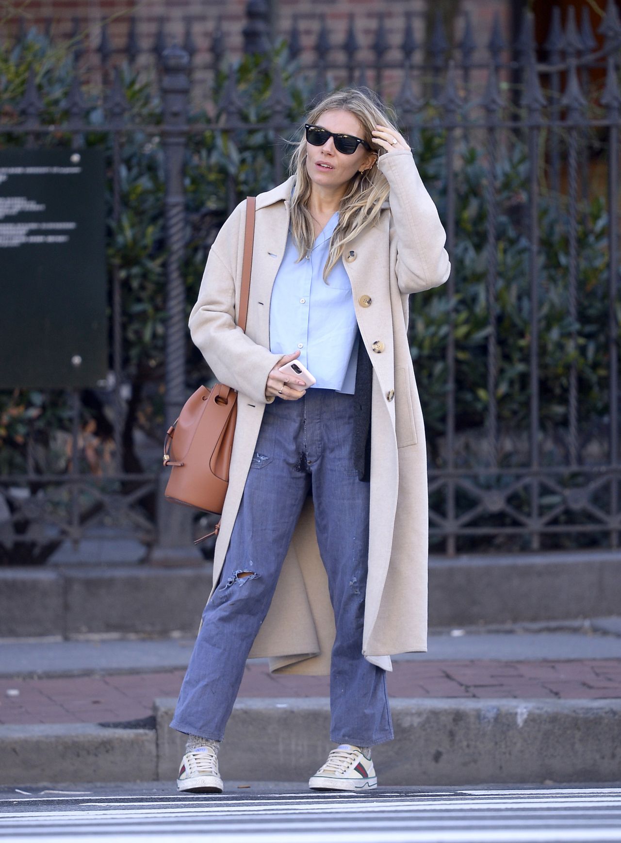 Sienna Miller in Casual Outfit - New York City 02/19/2020 • CelebMafia