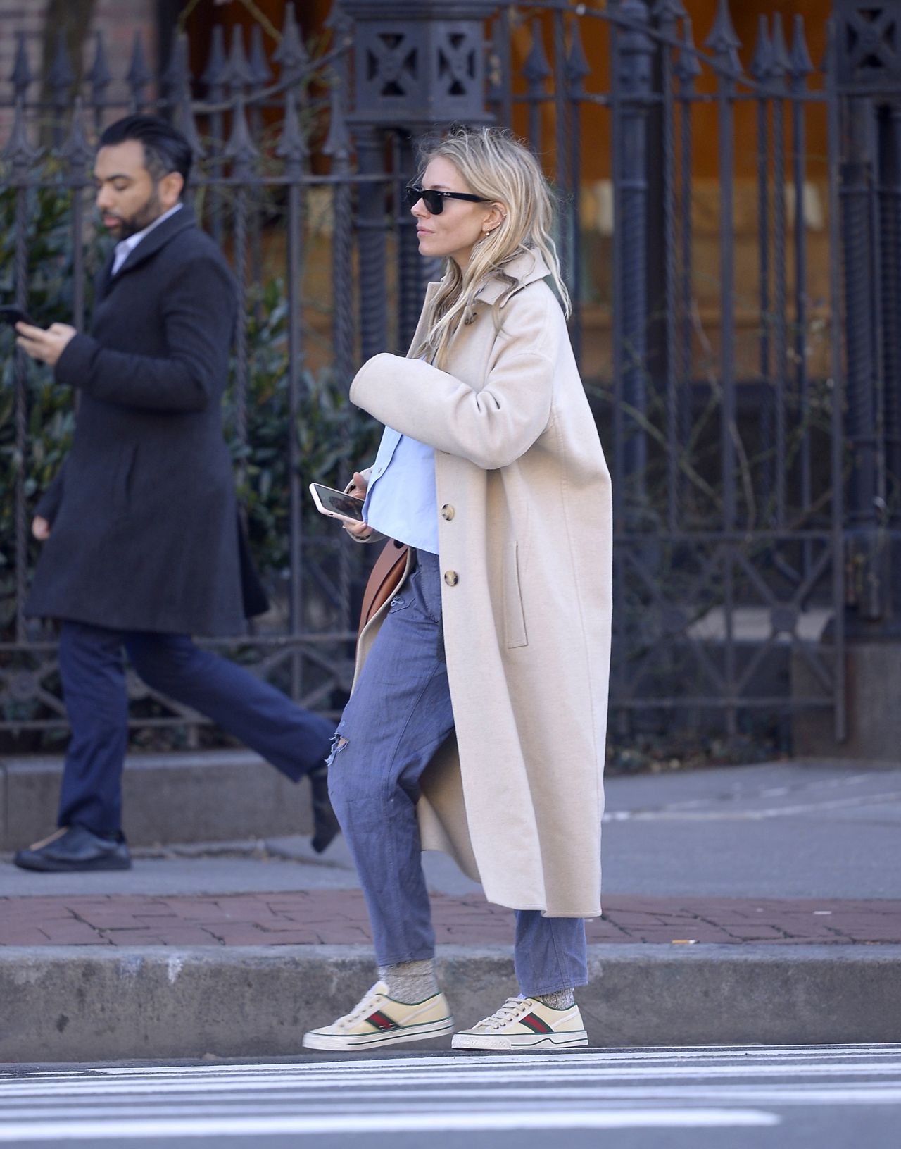Sienna Miller in Casual Outfit - New York City 02/19/2020 • CelebMafia