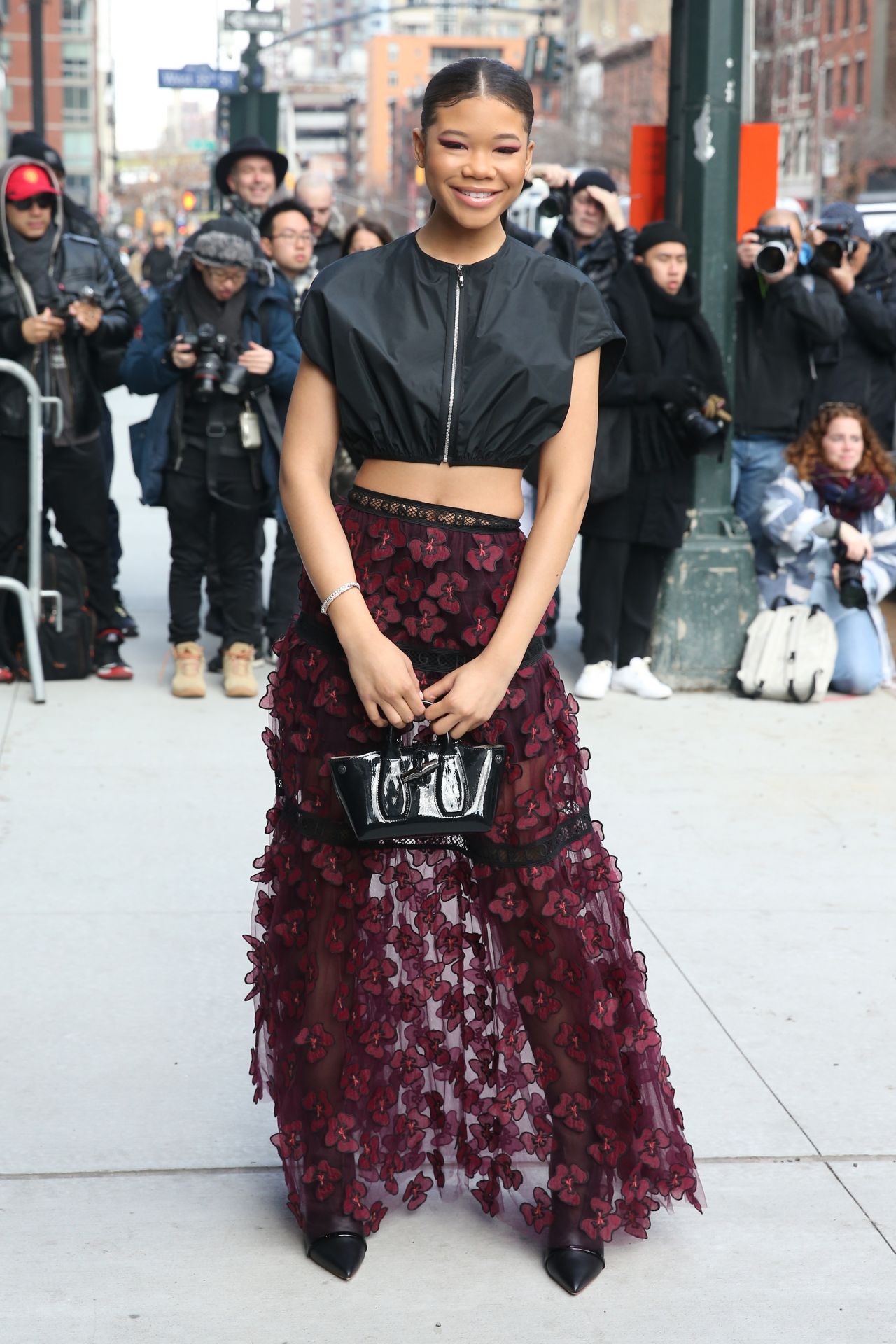 Storm Reid – Arriving at the Longchamp Fashion Show in NY 02/08/2020