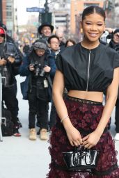 Storm Reid – Arriving at the Longchamp Fashion Show in NY 02/08/2020