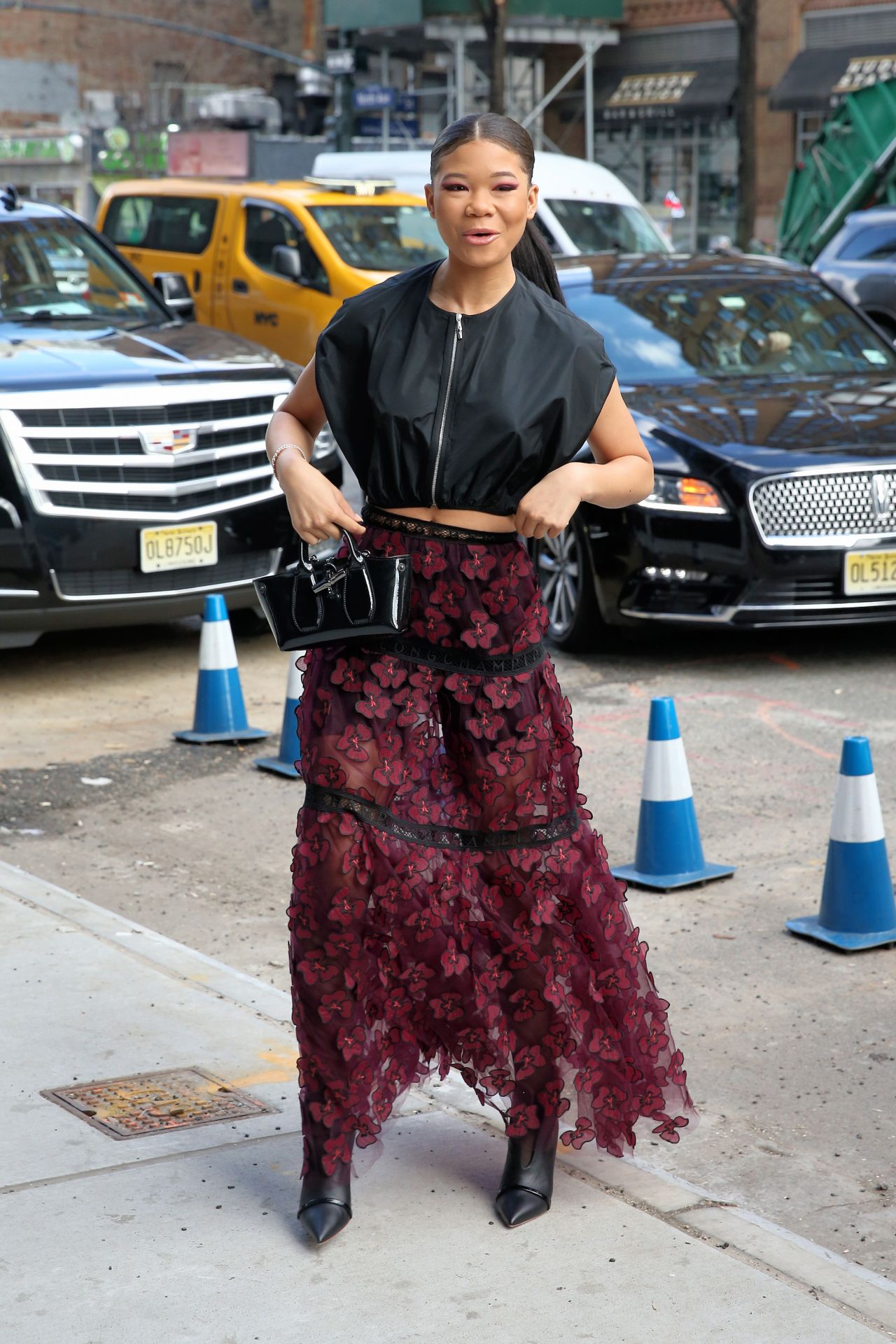 Storm Reid – Arriving at the Longchamp Fashion Show in NY 02/08/2020