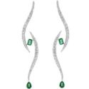 Tabayer Jewelry All Eyes on You Diamond and Emerald Earrings