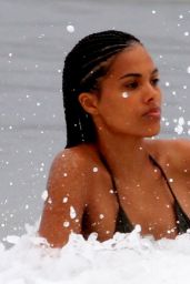 Tina Kunakey in a Bikini - Beach in Rio de Janeiro 02/21/2020