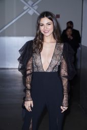Victoria Justice - Backstage at the Pamela Roland Fashion Show in NYC 02/07/2020
