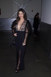Victoria Justice - Backstage at the Pamela Roland Fashion Show in NYC 02/07/2020