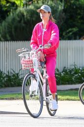 Alessandra Ambrosio - Bikes the Streets of Santa Monica 03/19/2020