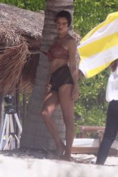 Alessandra Ambrosio in a Bikini - Photoshoot in Tulum 03/05/2020