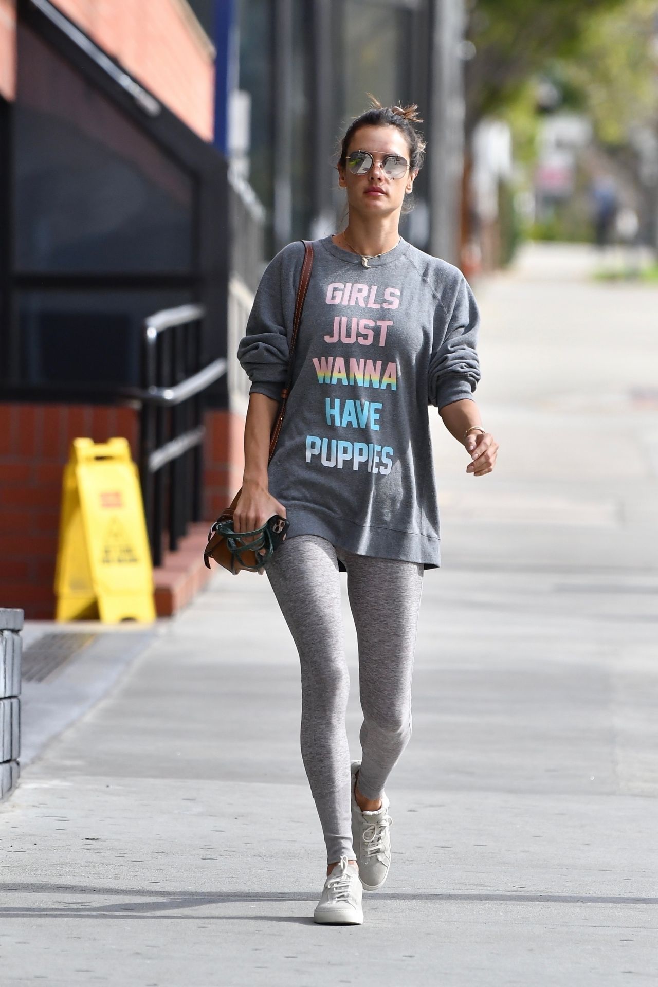 Alessandra Ambrosio in Workout Outfit 03/11/2020 • CelebMafia