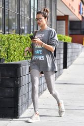 Alessandra Ambrosio in Workout Outfit 03/11/2020