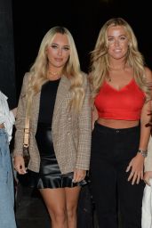Amber Turner, Chloe Meadows and Courtney Green Night Out - Cicconis Restaurant in London 03/14/2020