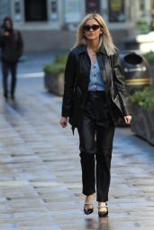 Ashley Roberts Street Style - Arrive at Global Radio in London 03/24/2020