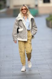 Ashley Roberts Style - Leaving Heart Radio in London 03/31/2020