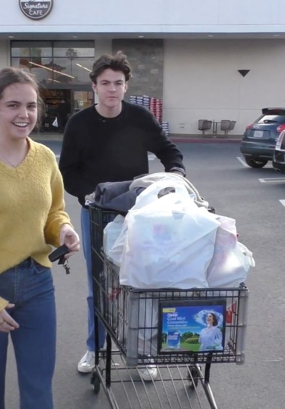 Bailee Madison and Blake Richardson – Grocery Shopping in Burbank 03/20/2020