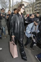 Bella Hadid - Leaving the Miu Miu Fashion Show in Paris 03/03/2020