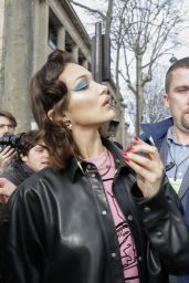 Bella Hadid - Leaving the Miu Miu Fashion Show in Paris 03/03/2020