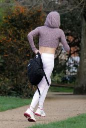 Caprice Bourret - Practicing Yoga in a Park in London 03/17/2020