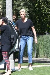 Charlize Theron in Casual Outfit - LA 02/29/2020