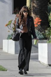 Dakota Johnson Street Style - Cha Cha Matcha in West Hollywood 03/11/2020