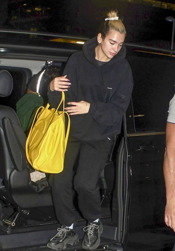 Dua Lipa in Travel Outfit - Sydney Airport 03/02/2020