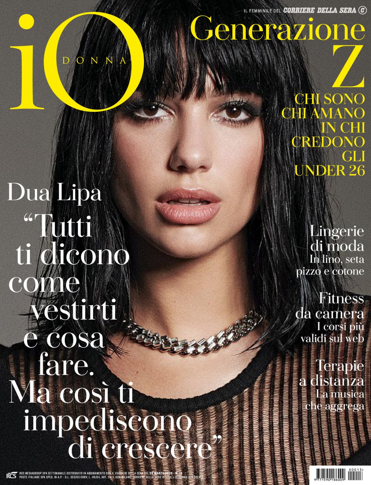 Dua Lipa - Io Donna del Corriere della Sera 03/28/2020 Issue • CelebMafia