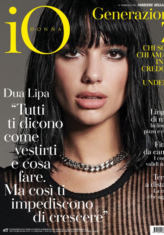 Dua Lipa - Io Donna del Corriere della Sera 03/28/2020 Issue