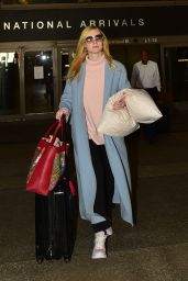 Elle Fanning in Travel Outfit - LAX in LA 02/29/2020