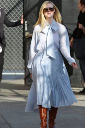 Elle Fanning - Outside Jimmy Kimmel Live in Los Angeles 03/04/2020