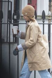 Emilia Clarke - Takes Her Dog For a Stroll in London 03/20/2020