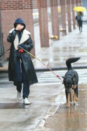 Emily Ratajkowski - Takes Her Dog for a Walk in NYC 03/03/2020