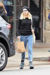 Emma Roberts Street Style - Shopping in Los Angeles 03/14/2020