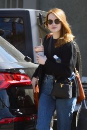 Emma Stone Street Style - Out in Los Angeles 03/09/2020