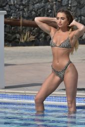 Georgia Harrison in a Bikini by the pool at Her Hotel in Tenerife 03/02/2020