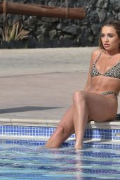 Georgia Harrison in a Bikini by the pool at Her Hotel in Tenerife 03/02/2020