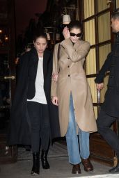 Kaia Gerber and Ashley Benson - Le Costes Restaurant in Paris 03/01/2020