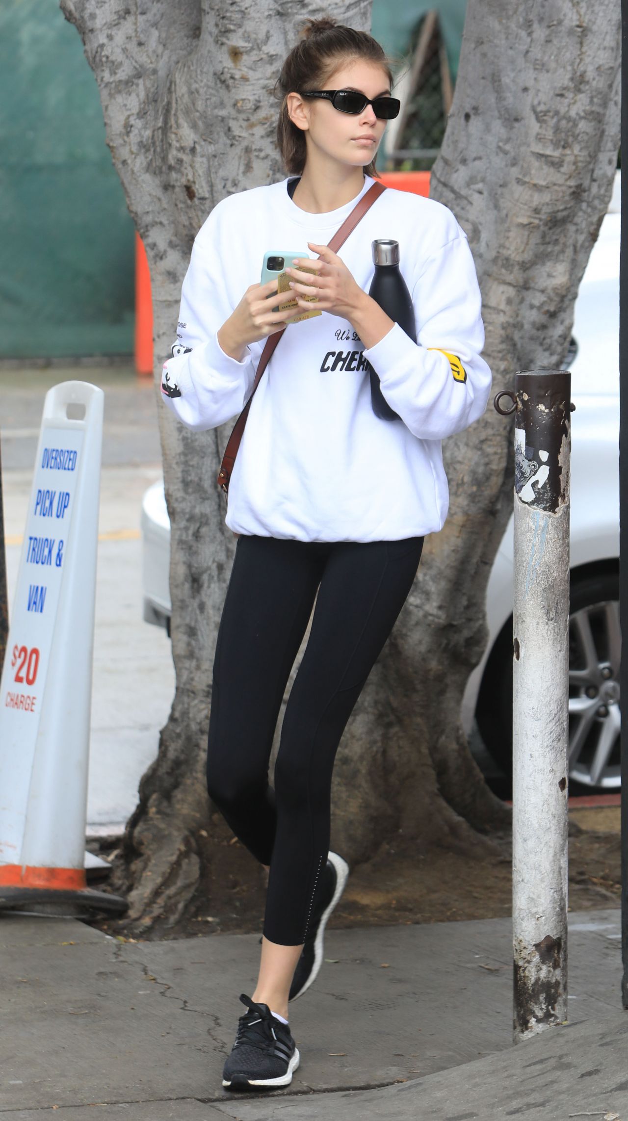 Kaia Gerber in Leggings - Leaving a Gym in Los Angeles 03/10/2020 ...