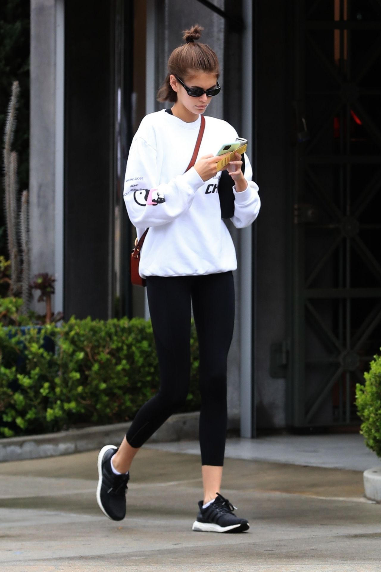 Kaia Gerber in Leggings - Leaving a Gym in Los Angeles 03/10/2020 ...