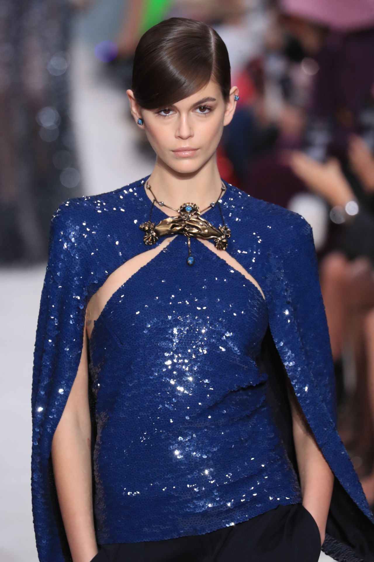 Kaia Gerber - Walks Valentino Show at Paris Fashion Week ...