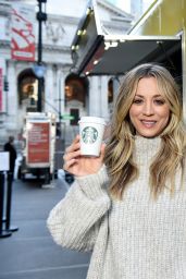Kaley Cuoco - Starbucks "Shine from the Start" Spring Campaign in NYC