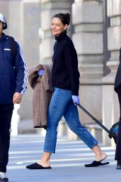Katie Holmes - Leaving Her Home in NYC 03/27/2020
