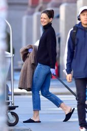 Katie Holmes - Leaving Her Home in NYC 03/27/2020