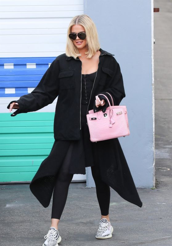 Khloé Kardashian in Casual Outfit - Leaves the Studio in Calabasas 03/11/2020