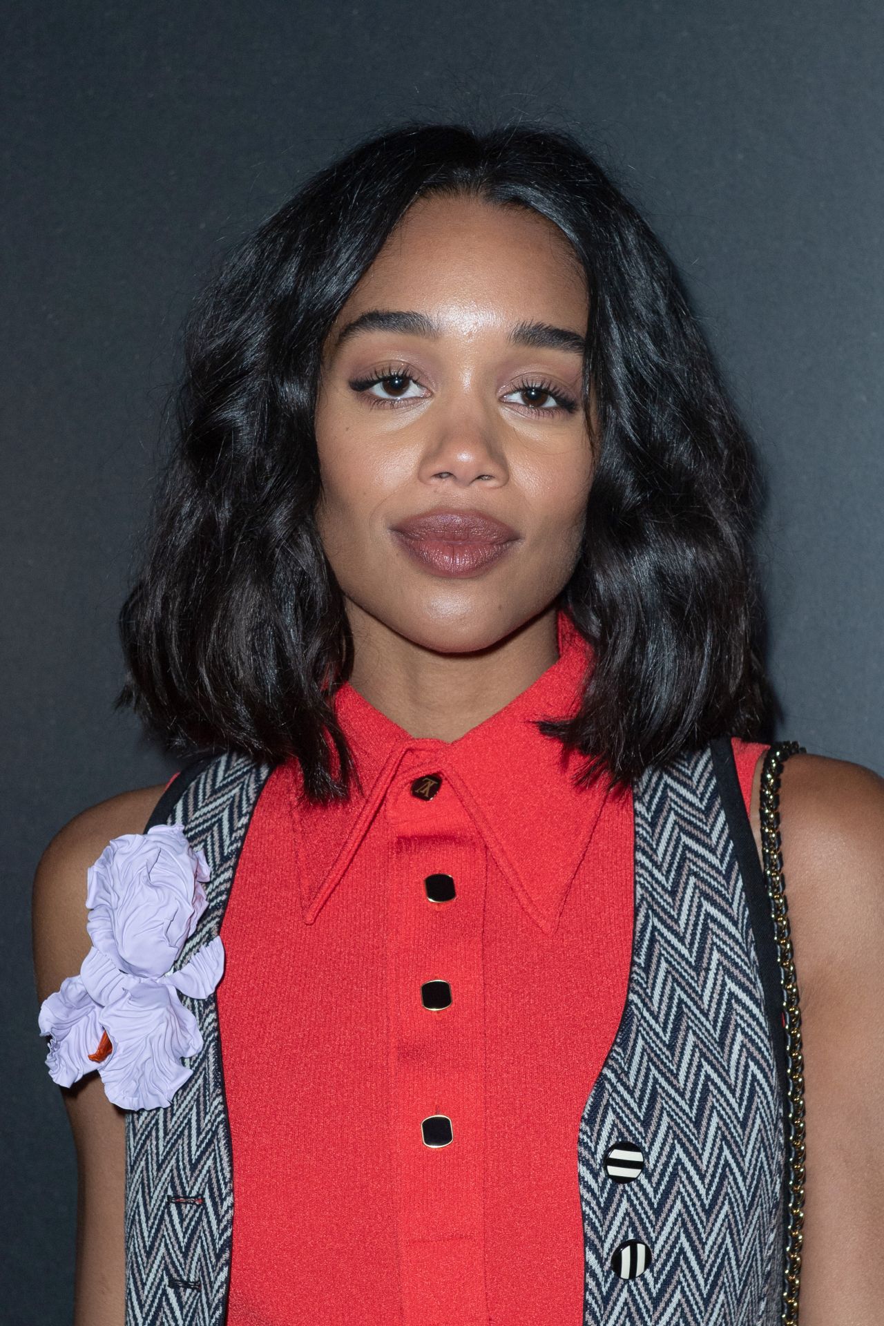 Laura Harrier – Louis Vuitton Show at Paris Fashion Week 03/03/2020