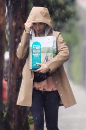 Lily Collins - Out in the Rain in LA 03/13/2020