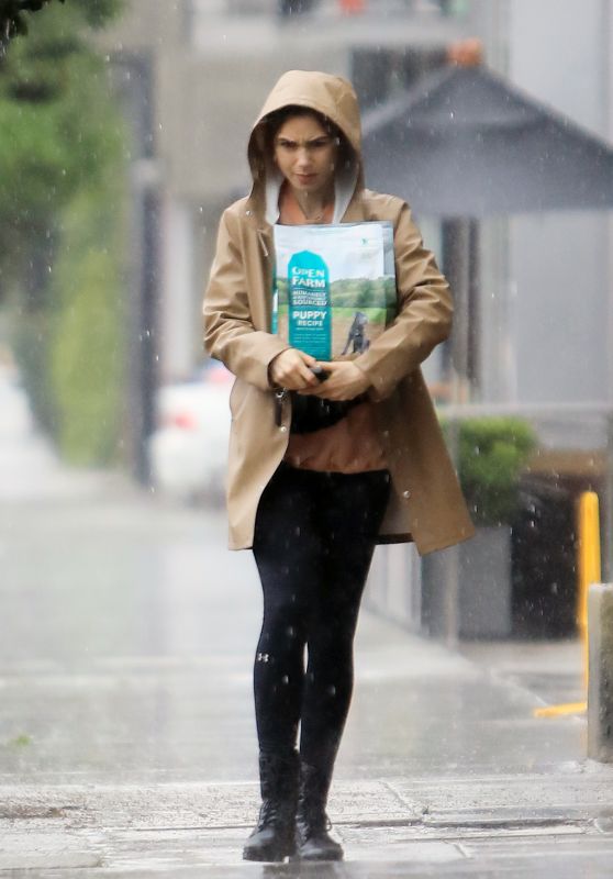 Lily Collins - Out in the Rain in LA 03/13/2020