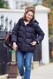 Lily James - Out in North London 03/14/2020