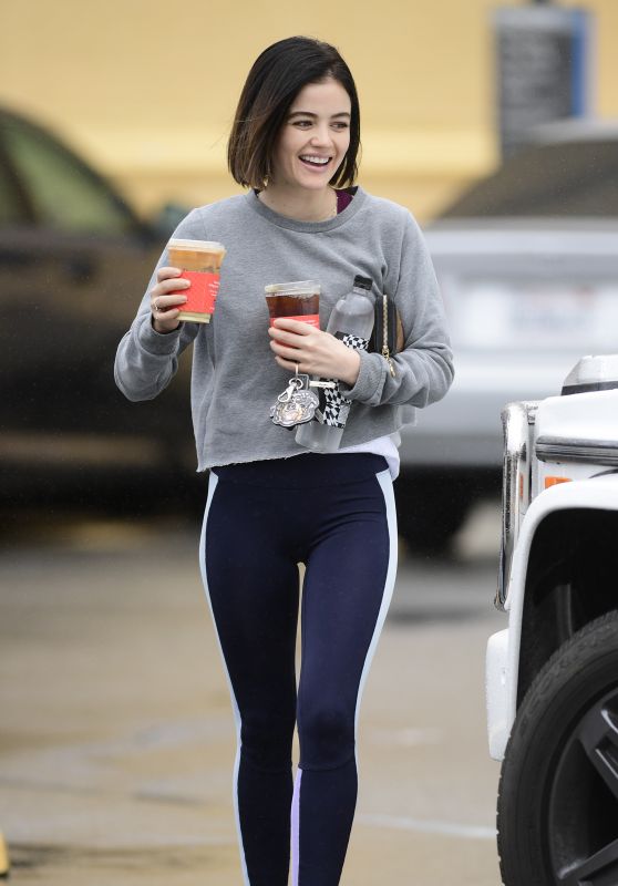 Lucy Hale in Spandex - Heads to the Gym in LA 03/10/2020