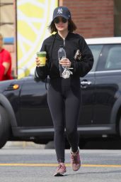 Lucy Hale in Tights - Studio City 03/09/2020