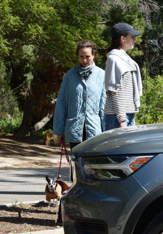 Margaret Qualley and Andie MacDowell - Out For a Hike in LA 03/26/2020